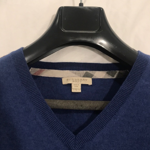 burberry blue sweater